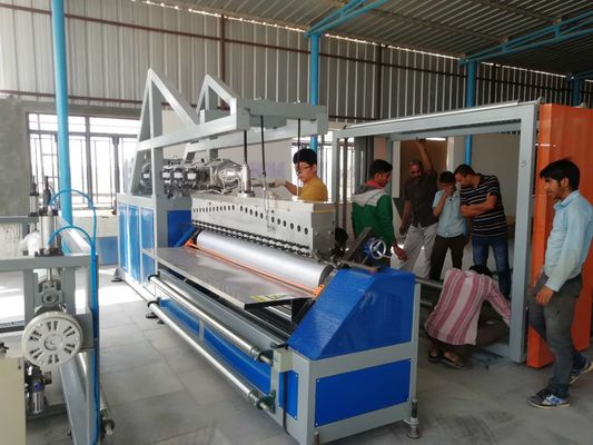 Máquina de apoyo secundaria impresa de la TPE de la alfombra del entramado de fondo para alfombras